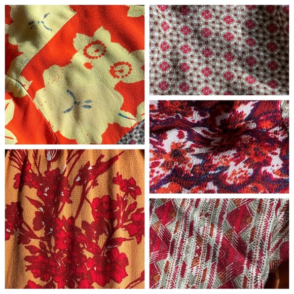 Free People Boho Flowy Floral Top - L - Picture 4 of 13